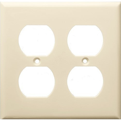 MORRIS Almond 2-Gang Duplex Receptacle Wall Plate (81423)