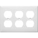 MORRIS White 3 Gang Duplex Receptacle Wall Plate (81431)