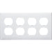 MORRIS White 4-Gang Duplex Receptacle Wall Plate (81441)