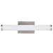 Sunlite LED Bar Fixture 20W 1400Lm 30K/40K/50K 100-277V 80 CRI Wall Mount Brushed Nickel (81460-SU)