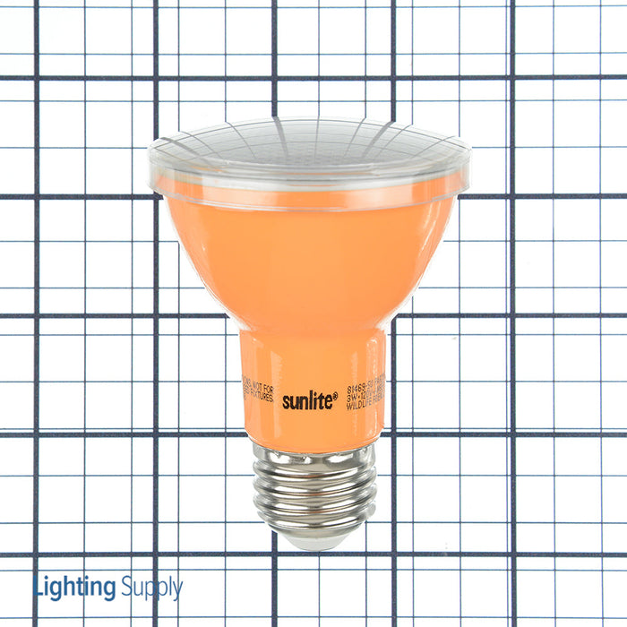Sunlite LED PAR20 Bulb 3W 1800K 120V E26 Base Amber (81469-SU)