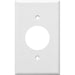 MORRIS White 1-Gang Single Receptacle Wall Plate (81611)