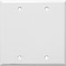 MORRIS White Mid-Size 2-Gang Blank Wall Plate (81746)
