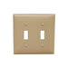 MORRIS Ivory Mid-Size 2-Gang Toggle Switch Wall Plate (81750)