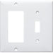 MORRIS White Mid-Size 2-Gang Toggle And Decorator/GFCI Wall Plate (81791)