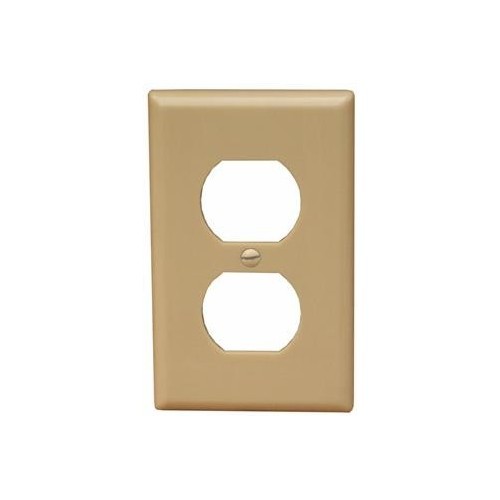 MORRIS Ivory Over-Size 1-Gang Receptacle Wall Plate (81830)