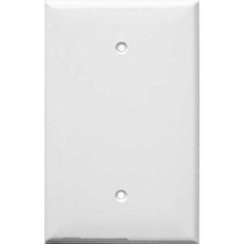 MORRIS White Over-Size 1-Gang Blank Wall Plate (81841)