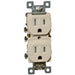 MORRIS Ivory 15A-125V Tamper Resistant Receptacle (81950)