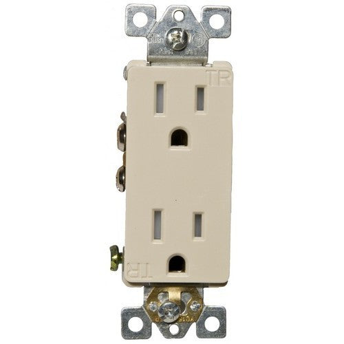 MORRIS Ivory 15A125V Tamper Resistant Receptacle (81960)