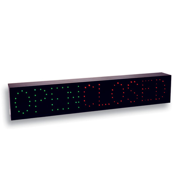 Exitronix Direct View Directional Sign 82-1 Open/Closed Black Finish Damp Rated (82-1-2-01-0)