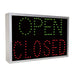 Exitronix Direct View Directional Sign 82-2 Open/Closed Black Finish Damp Rated (82-2-2-01-0)