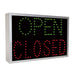 Exitronix Direct View Directional Sign 82-2 Open/Closed Bronze Finish Recessed Mount Damp Rated (82-2-1-01-2)