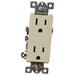 MORRIS Ivory 15A-125V Decorator Receptacle (82015)