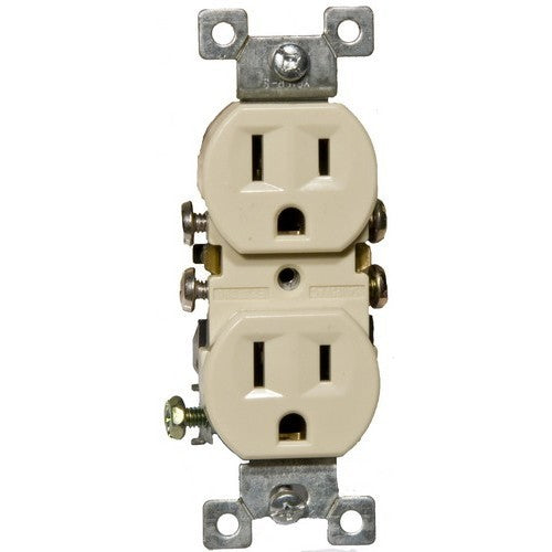 MORRIS Ivory 15A-125V Duplex Receptacle (82120)