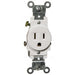 MORRIS White 15A-125V Industrial Grade Single Receptacle (82136)