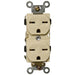 MORRIS Ivory 15A-250V Industrial Grade Duplex Receptacle (82200)