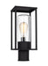 Generation Lighting Vado One Light Outdoor Post Lantern Black Black/White Cord (8231101-12)