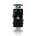 Leviton 20A 125V Duplex Receptacle/Outlet Hospital Grade Single Marked Controlled NEMA 5-20R 2-Pole 3-Wire Self-Grounding Black (8300-H1E)