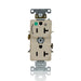 Leviton 20A 125V Duplex Receptacle/Outlet Hospital Grade Single Marked Controlled NEMA 5-20R 2-Pole 3-Wire Self-Grounding Ivory (8300-H1I)