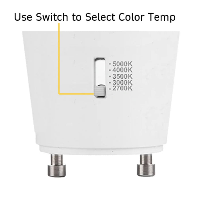 Halco 15A19-LED-9CS-GU24-D-T20 LED A19 Lamp GU24 Base 15W CCT Selectable 2700K/3000K/3500K/4000K/5000K 120V Dimmable (83216)