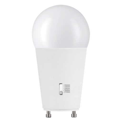 Halco 15A19-LED-9CS-GU24-D-T20 LED A19 Lamp GU24 Base 15W CCT Selectable 2700K/3000K/3500K/4000K/5000K 120V Dimmable (83216)