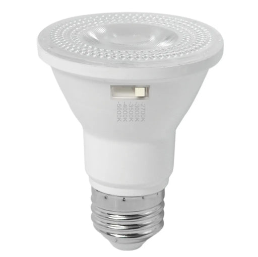 Halco 7PAR20-FL-LED-9CS-D-T20 LED PAR20 Flood 7W E26 Base CCT Selectable 2700K/3000K/3500K/4000K/5000K 550Lm 40 Degree Beam Dimmable 90 CRI 120V (83217)