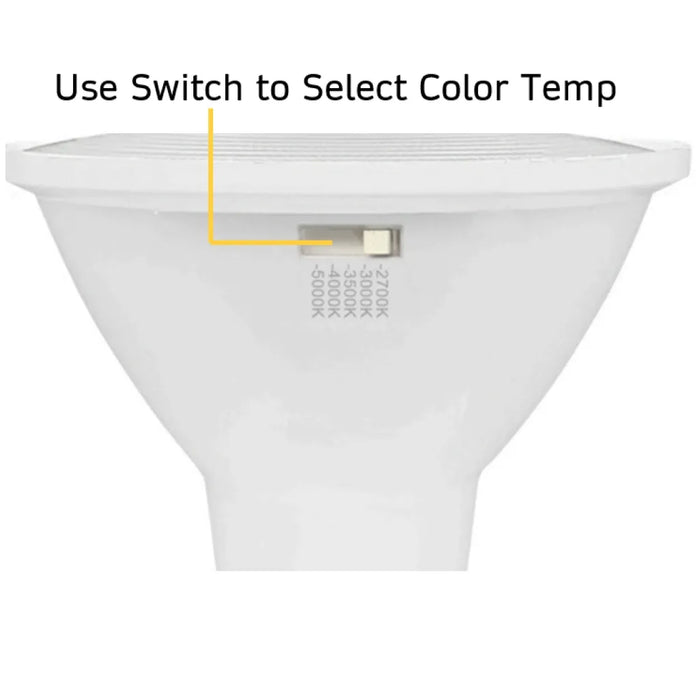 Halco 10PAR30-FL-LED-9CS-D-T20 LED PAR30L Flood 10W E26 Base CCT Selectable 2700K/3000K/3500K/4000K/5000K 850Lm 40 Degree Beam Dimmable 90 CRI 120V (83218)
