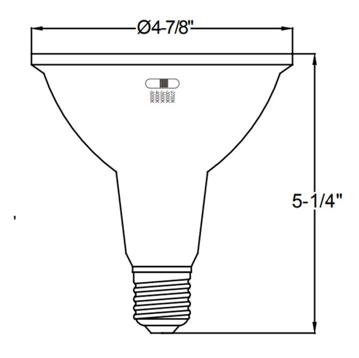 Halco 13PAR38-FL-LED-9CS-D-T20 LED PAR38 Flood 13W E26 Base CCT Selectable 2700K/3000K/3500K/4000K/5000K 1100Lm 40 Degree Beam Dimmable 90 CRI 120V (83219)