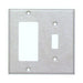 MORRIS Stainless Steel 2-Gang 1 Switch 1 GFCI Metal Wall Plate (83430)