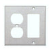 MORRIS Stainless Steel 2-Gang 1 GFCI 1 Duplex Metal Wall Plate (83440)