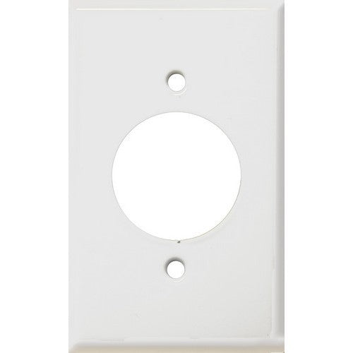 MORRIS White 1-Gang Single Receptacle Wall Plate 1.620 (83447)
