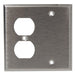 MORRIS Stainless Steel 2-Gang 1 Blank 1 Duplex Wall Plate (83540)
