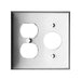 MORRIS Stainless Steel 2-Gang 1 Duplex 1 Single Receptacle Wall Plate (83550)