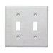 MORRIS Stainless Steel 2-Gang Toggle Switch Wall Plate Metal (83812)