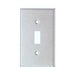 MORRIS Stainless Steel Mid-Size 1-Gang Toggle Switch Wall Plate (83872)