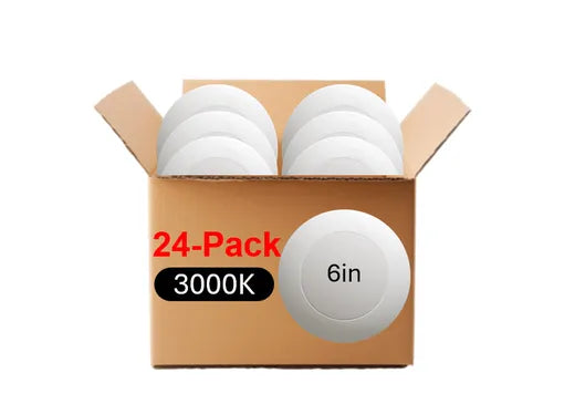 Halco SMD-6-930-120V-24PK Surface Mount LED Downlight 6 Inch 15W 1230Lm 3000K 120V Triac Dimming 24-Pack (83895)