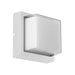 Sunlite LED Square Modern Outdoor Wall Sconce 12W 120V 850Lm 90 CRI CCT Selectable 3000K/4000K/5000K White (85112-SU)