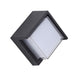 Sunlite LED Square Modern Outdoor Wall Sconce With Canopy 12W 120V 850Lm 90 CRI CCT Selectable 3000K/4000K/5000K Black (85113-SU)