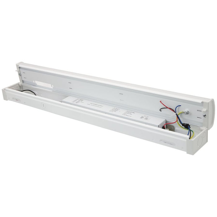 Sunlite SF/ST/LN/24/MW/83S/MV/WH/BLS/EM 24 Inch Linear Strip Light Wattage/CCT Selectable 15W/20W/25W 3500K/4000K/5000K Bi-Level Sensor/Emergency Backup (85623-SU)