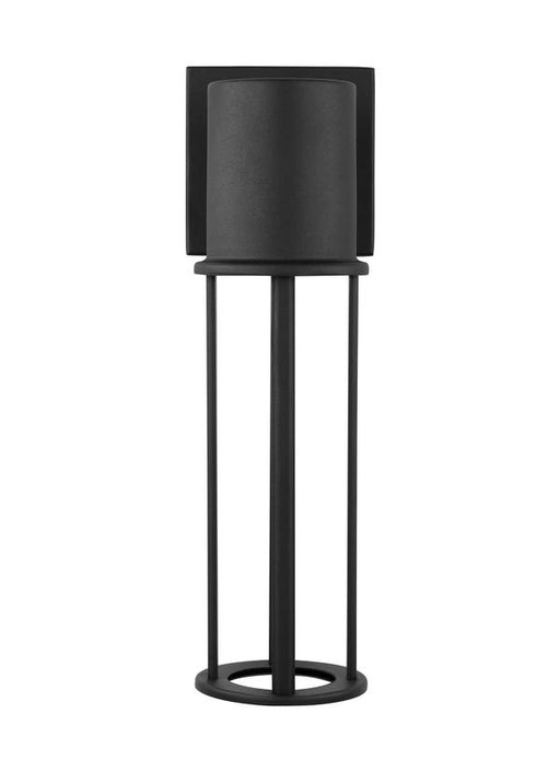 Generation Lighting Union Medium LED Outdoor Wall Lantern Black Black/White Cord (8645893S-12)