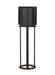 Generation Lighting Union Medium LED Outdoor Wall Lantern Antique Bronze Black/White Cord (8645893S-71)