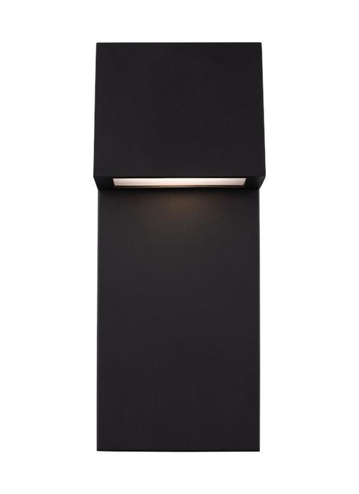 Generation Lighting Rocha Medium LED Outdoor Wall Lantern Black Black/White Cord (8663393S-12)