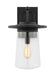 Generation Lighting Tybee Large One Light Outdoor Wall Lantern Black Black/White Cord (8708901-12)