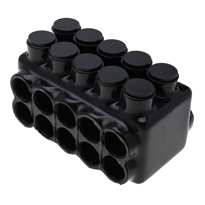 NSI 600 MCM - 6 AWG Stacked Polaris Insulated Multi-Tap Connector 10-Port [Double Sided Entry] (IPLDS600-10)