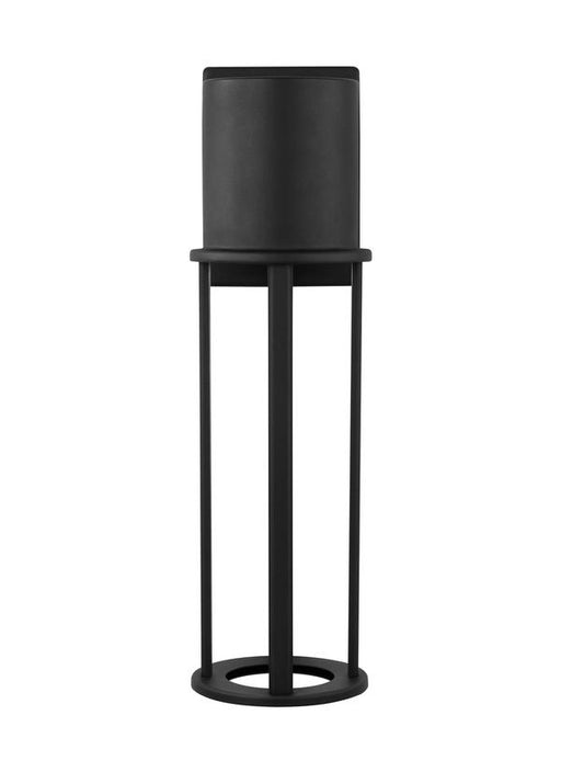Generation Lighting Union Large LED Outdoor Wall Lantern Black Black/White Cord (8745893S-12)
