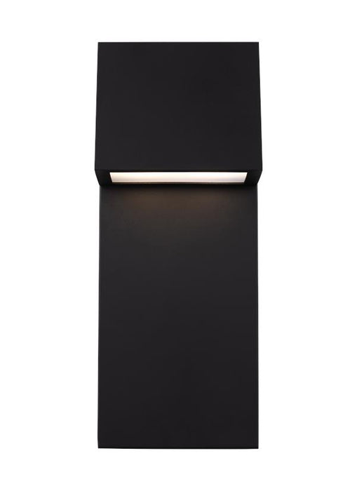 Generation Lighting Rocha Large LED Outdoor Wall Lantern Black Black/White Cord (8763393S-12)