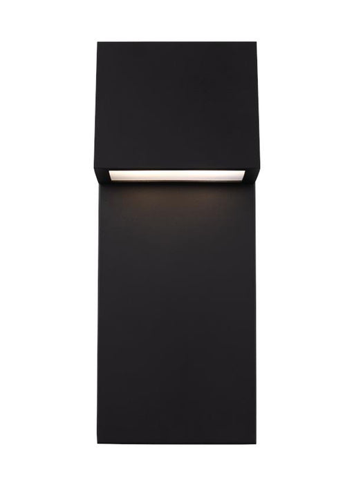 Generation Lighting Rocha Large LED Outdoor Wall Lantern Black Black/White Cord (8763393S-12)