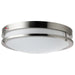 Sunlite LED Double Band Fixture 21W 1500Lm 30K/40K/50K 100-277V 80 CRI Surface Mount Brushed Nickel (87780-SU)
