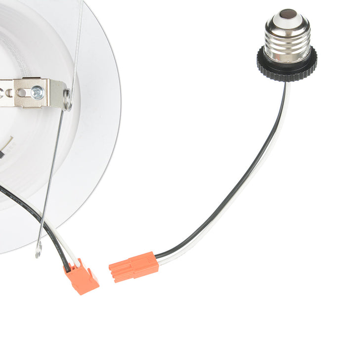 Sunlite LFX/RDL/SCT/BF/5/6R/14W 15W LED Baffle Retrofit CCT Selectable 2700K/3000K/3500K/4000K/5000K 1100Lm White (87791-SU)