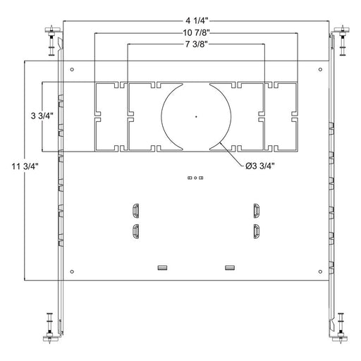 Sunlite New Construction Plate For LFX/GDL/3.5 85607-SU - 85608-SU - 85609-SU (87819-CMP)